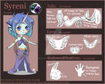VAGARI - Syreni Character Sheet by Dinodaimo