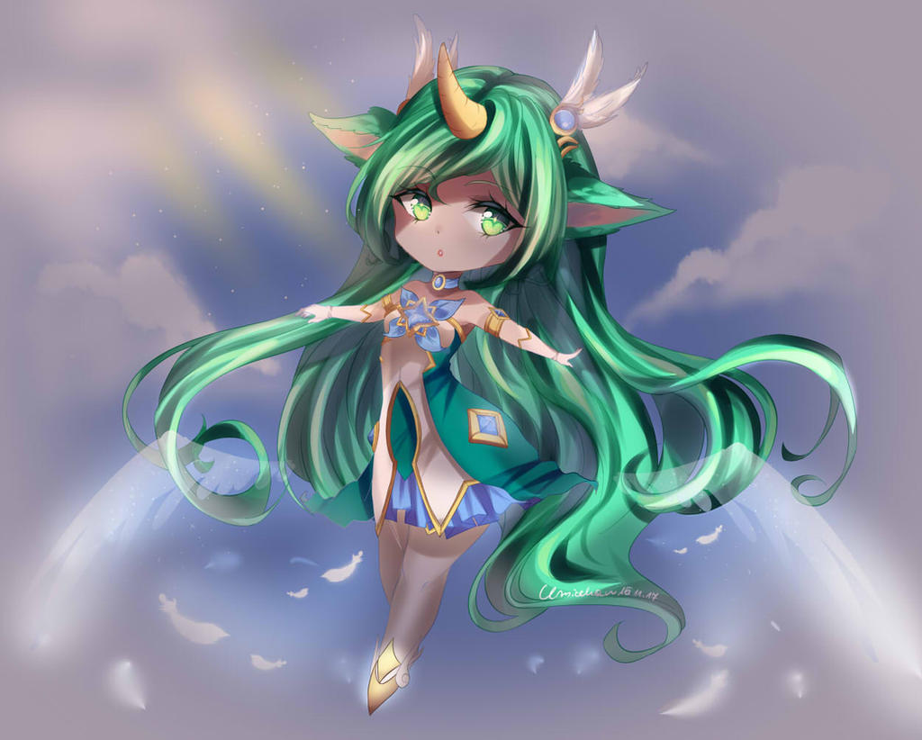LoL - Soraka Star Guardian - Fanart Chibi