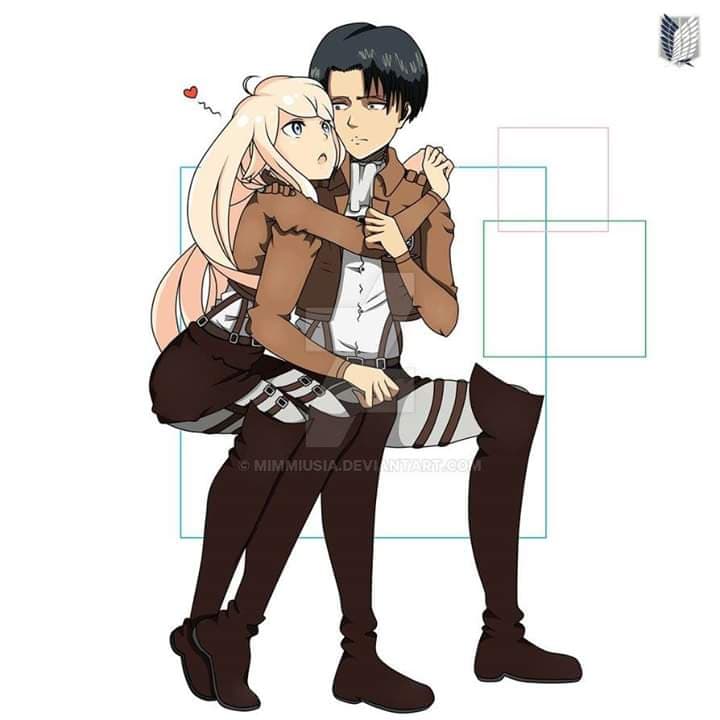 Old art - Old OC and Levi from SNK