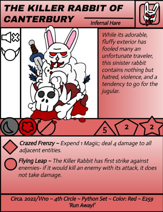The Killer Rabbit (Kard E259~ Week 10) by MindtheMoods on DeviantArt