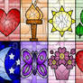 Digital Stained Glass Wall Art