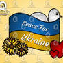 'Peace For Ukraine' (Yellow Background)