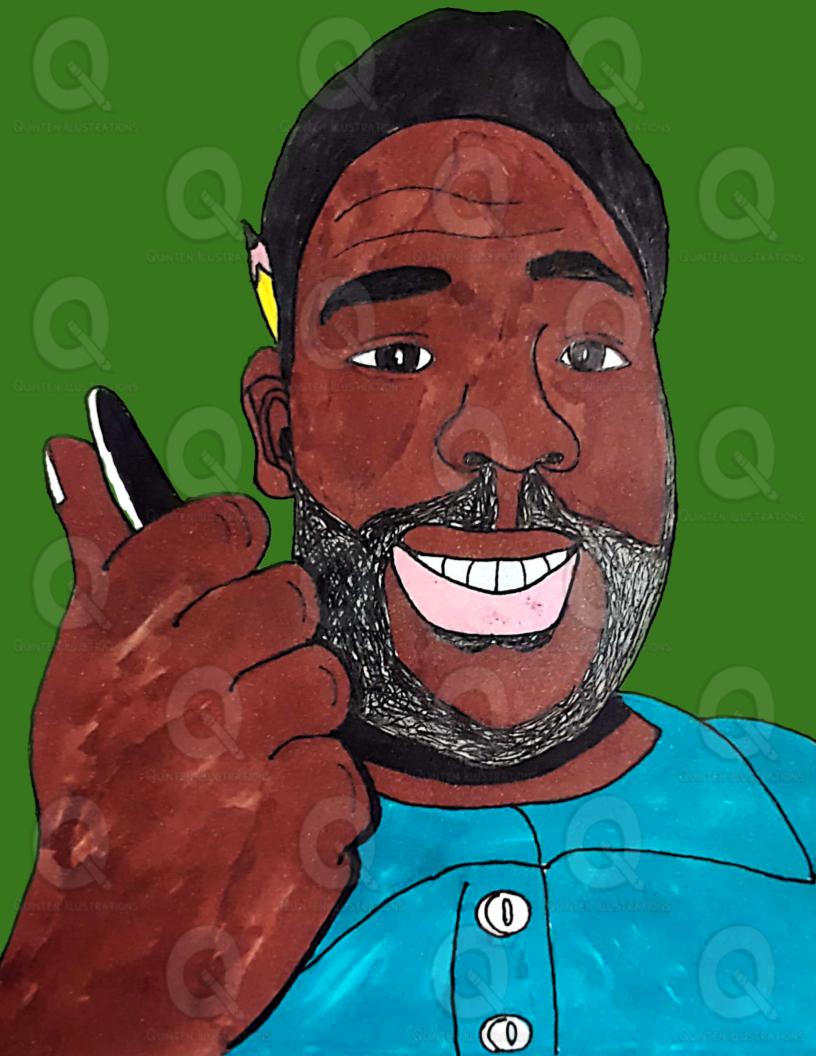 Quinten Floyd GREEN Caricature Portrait