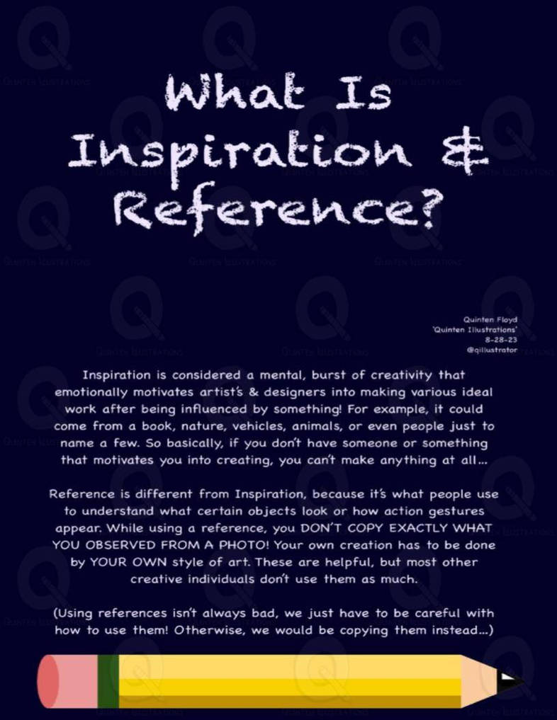 Artist Note #6 - 'What Is Inspiration Reference?' by ...