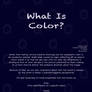 Artist Note #13 - 'What Is Color?'