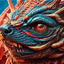 Dragon - side view of face