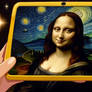 Mona Lisa Starry Night Selfie