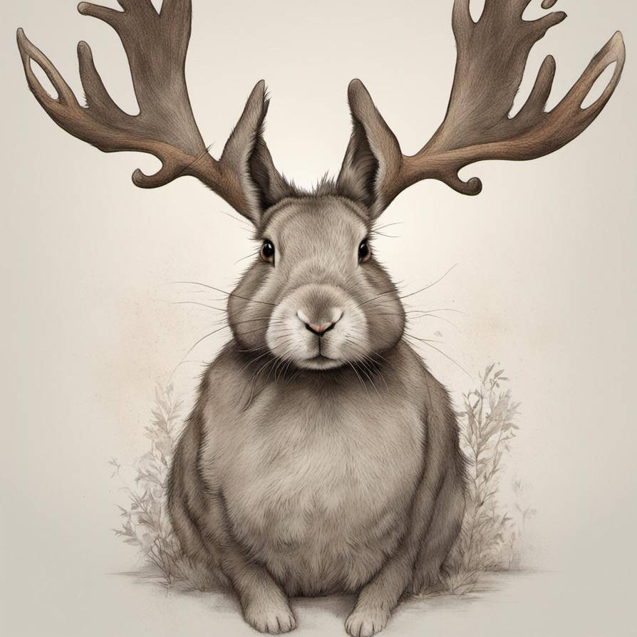 Rabbit Moose by mac4tu on DeviantArt