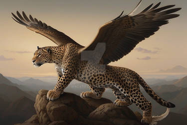 Leopard with Eagle Wings 3