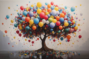 Color Tree balloon