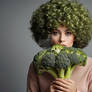 A wig of broccoli