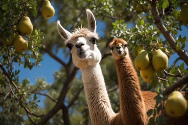 A Llama in a Pear Tree