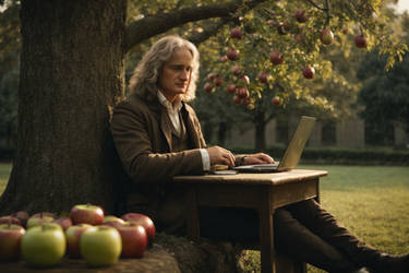 Isaac Newton, under a tree, Apples, othter legends