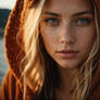 Young Hooded Woman