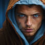 Blue Eyed Hooded Guy