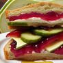 Pickle and Jelly Sandwich