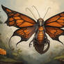 A Dragon with the Wings of a Monarch Butterfly