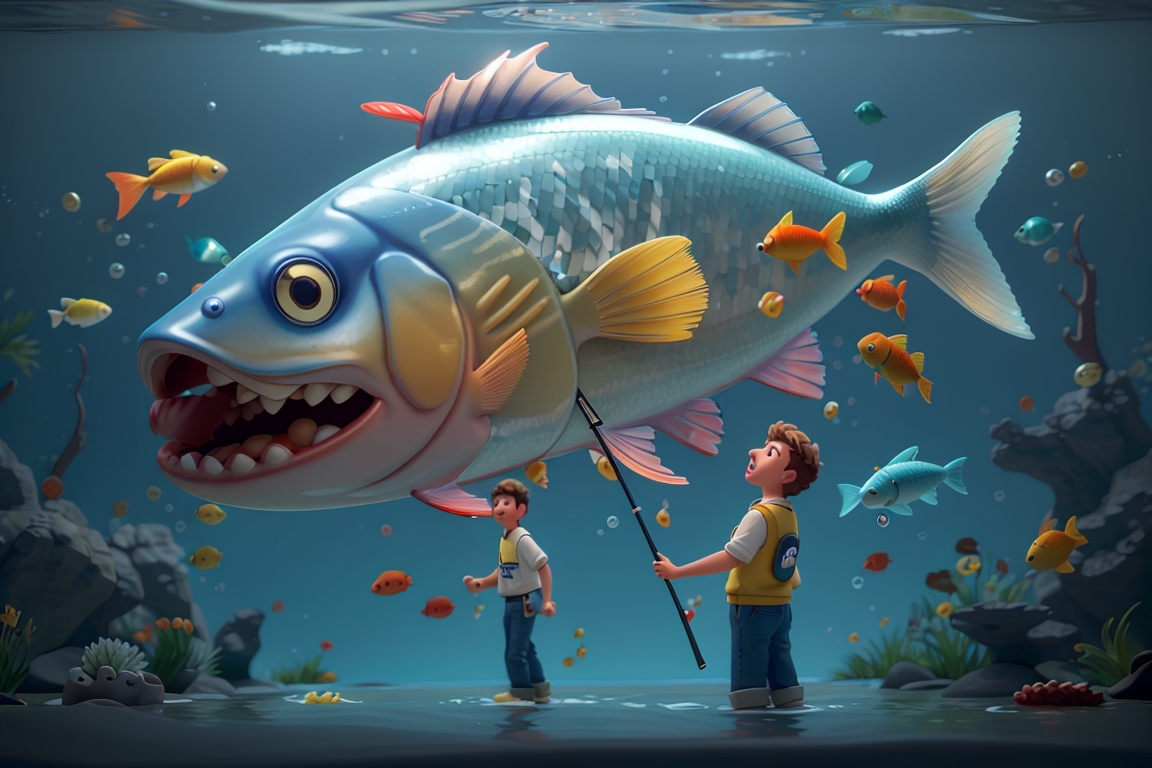 I Caught a Fish THIS BIG! by mac4tu on DeviantArt