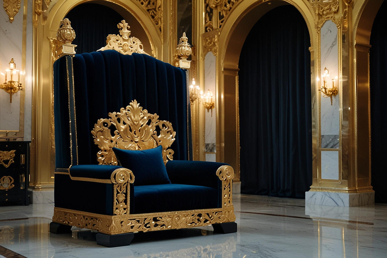 Wooden Medieval Throne Wooden Medieval Throne