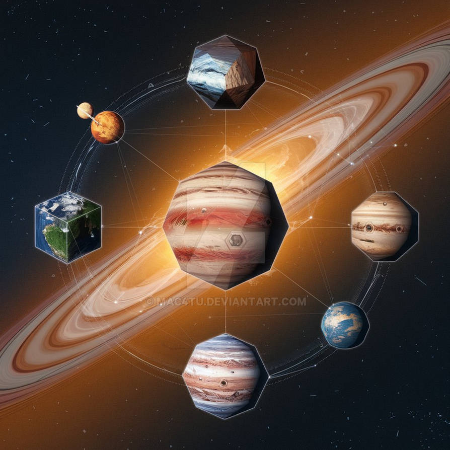 The Solar System, Reimagined by mac4tu on DeviantArt