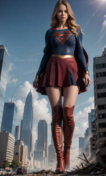 Supergirl the mutated 80 feet tall giant