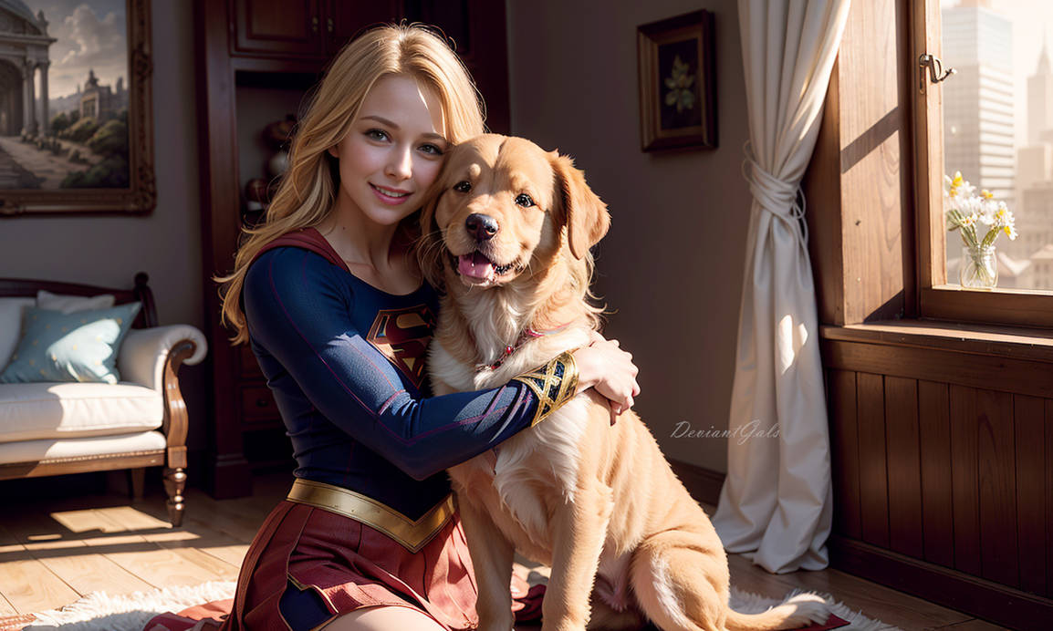 Supergirl's pet Kryptonian dog by DeviantGals on DeviantArt