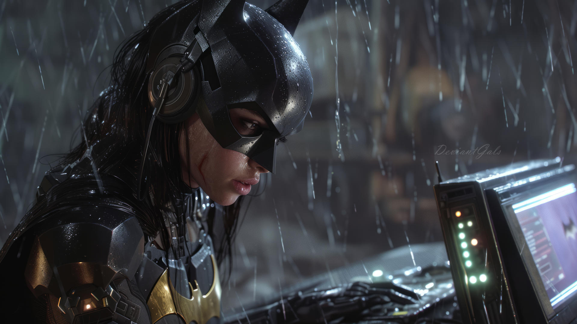 Batgirl hacking in by DeviantGals on DeviantArt