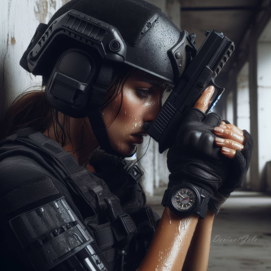 Swat girl got cornered by DeviantGals on DeviantArt