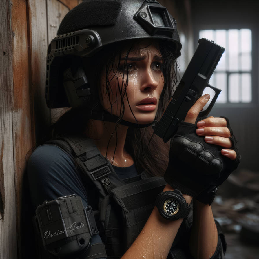 Swat girl got cornered by DeviantGals on DeviantArt