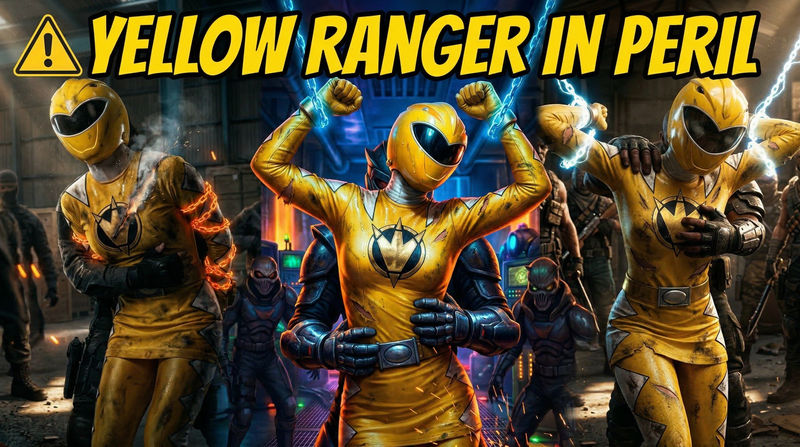 Yellow Ranger captured and groped(Animated) by DeviantGals on DeviantArt