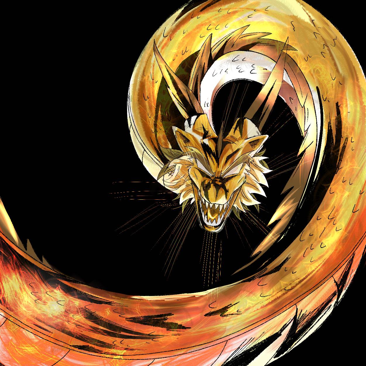 Goku SS3 Dragon Fist render 3 (Dragon) by giftdraws17 on DeviantArt