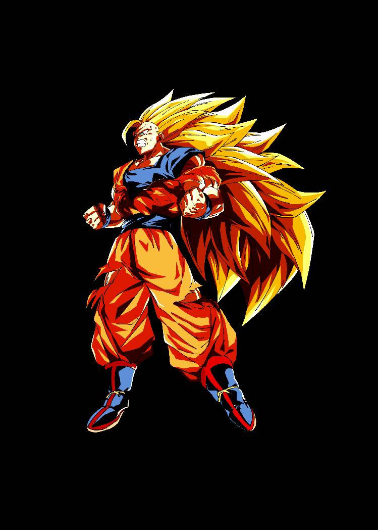 Lr super saiyan 3 Goku [Transparent Background] by giftdraws17 on DeviantArt