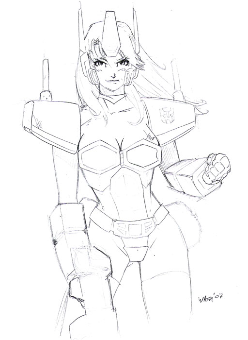 optimus prima sketch