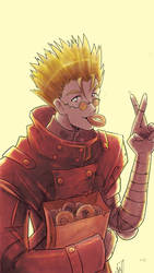 Vash likes donuts