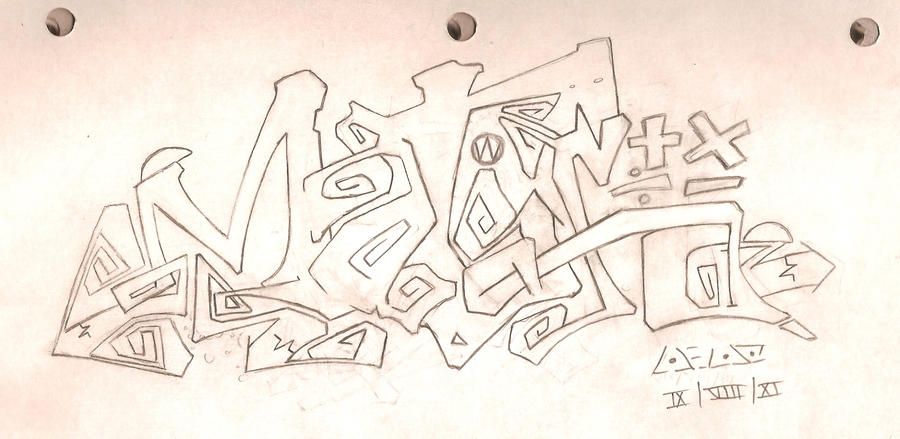 Graphiti Drawings Math The Word Math In Graffiti