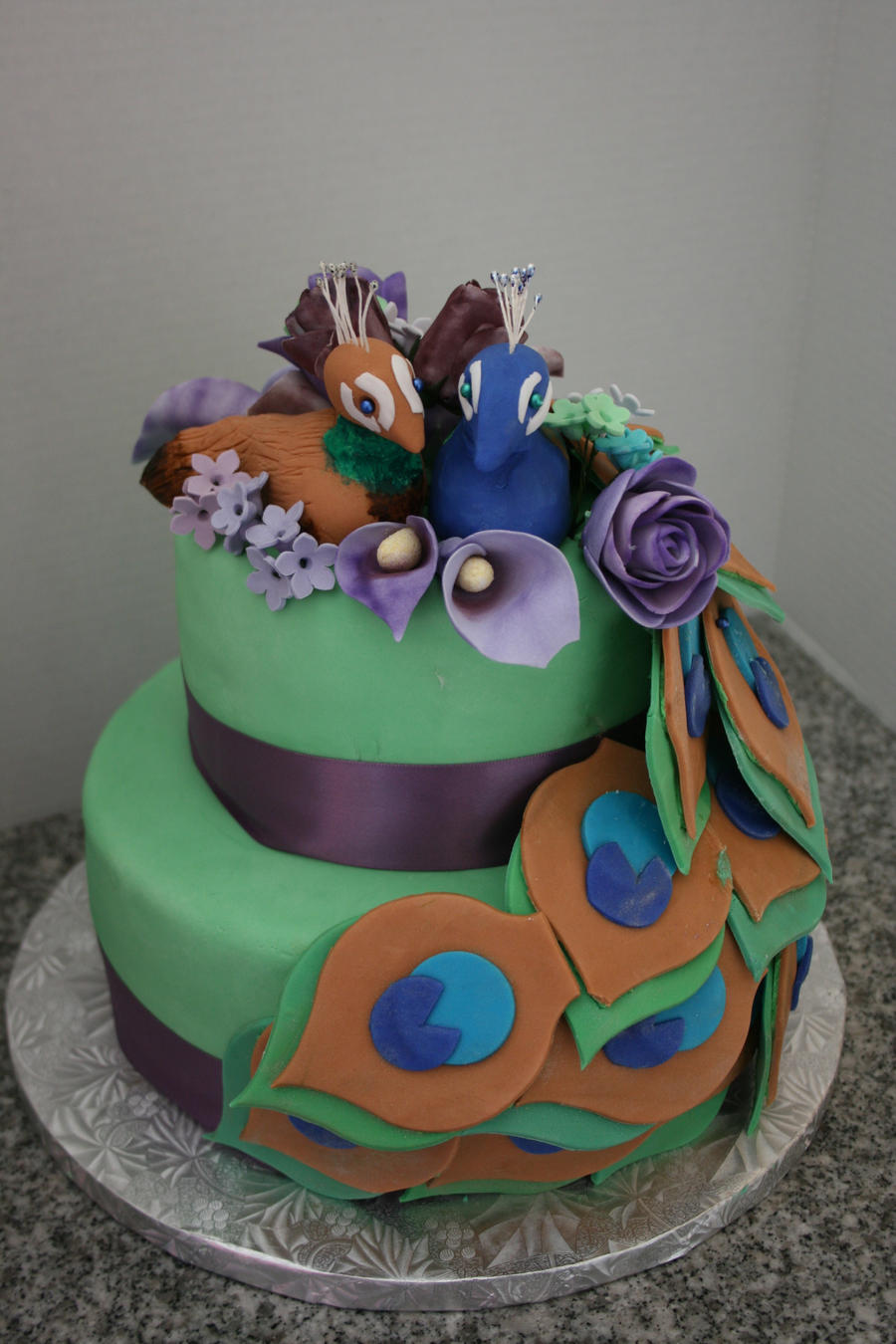 Peacock Wedding Cake