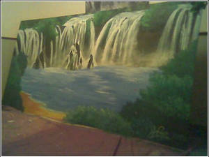 Waterfall Mural