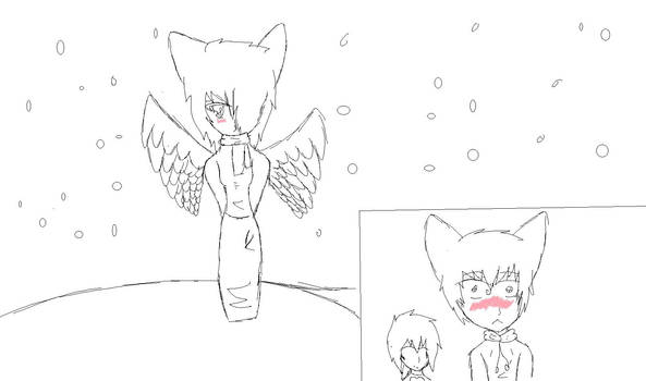 Angel In The Snow Sketch