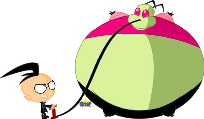 Dib Inflates Zim, Gift from and By Tiny Toons Fan