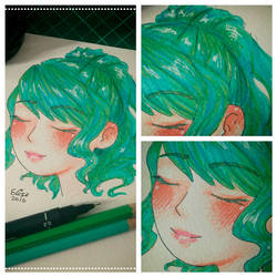 Green Haired Girl