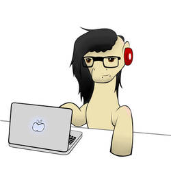 Skrillex as a Pony