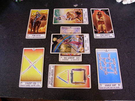 Tarot Card Arrangement Stock 1
