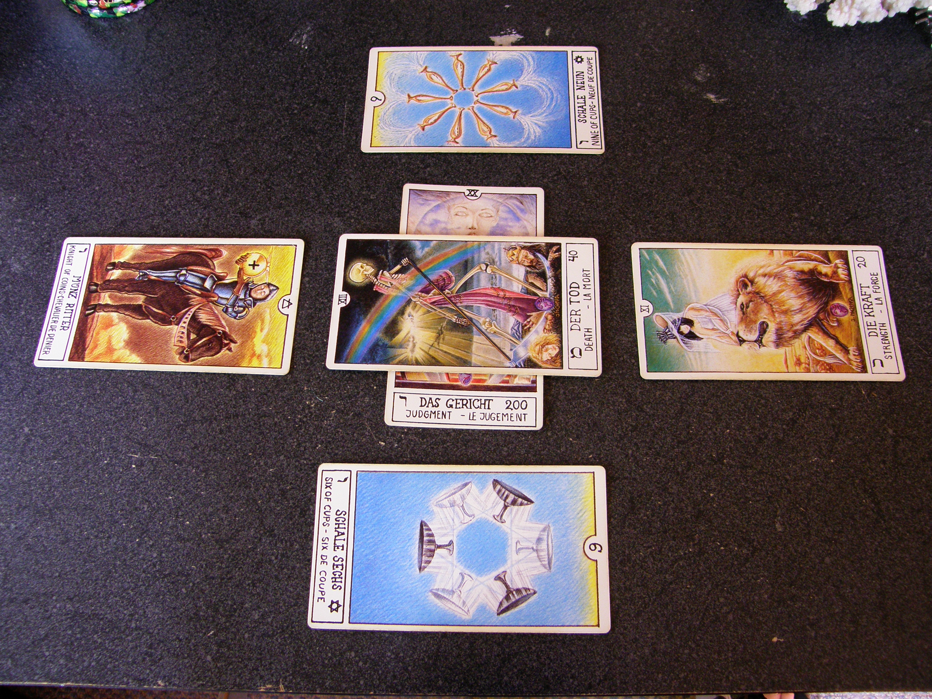 Tarot Card Arrangement Stock 2