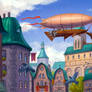 City Hall and airship docks