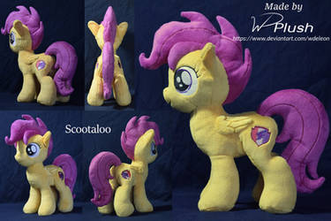 Scootaloo custom plushie by wdeleon