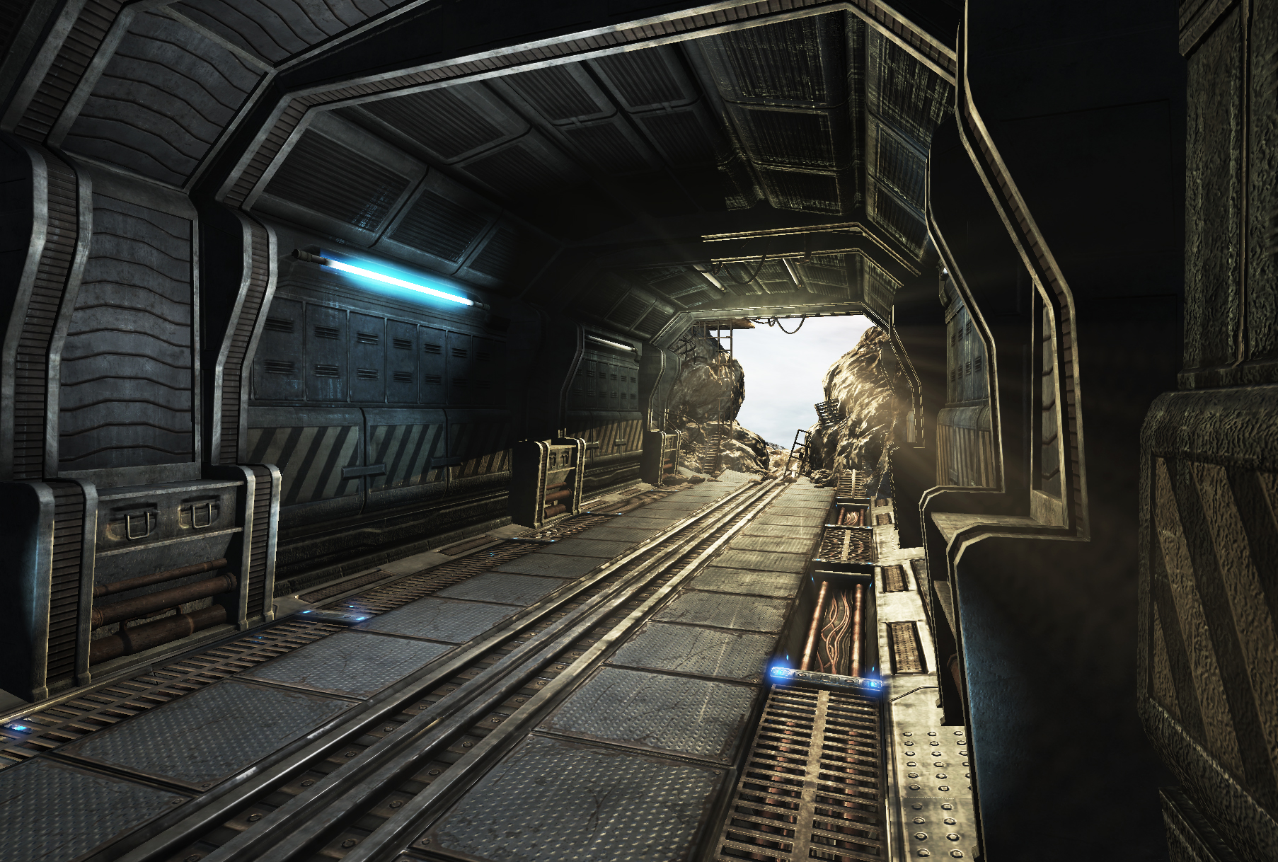 Sci Fi Corridor Destroyed By Mellon3d On Deviantart