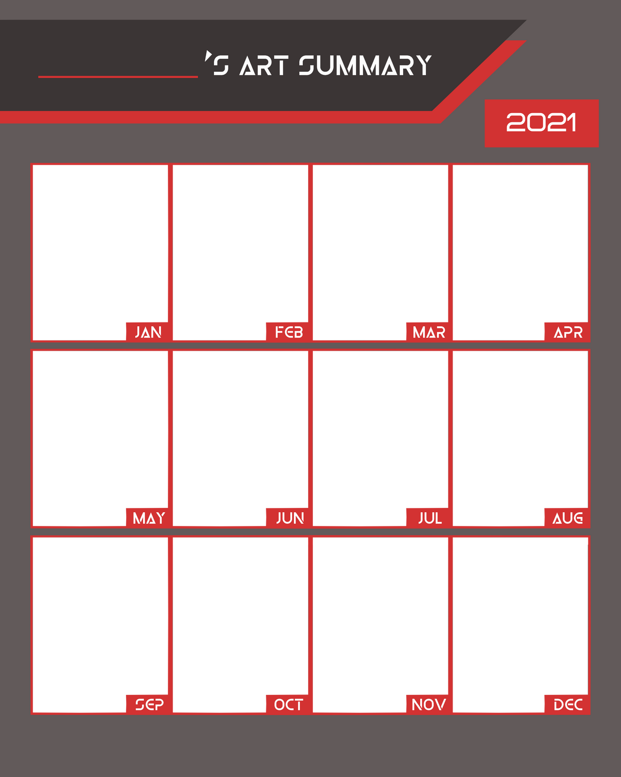2021 Art Summary template by PeachyProtist on DeviantArt 2021 Art Summary template by PeachyProtist on DeviantArt