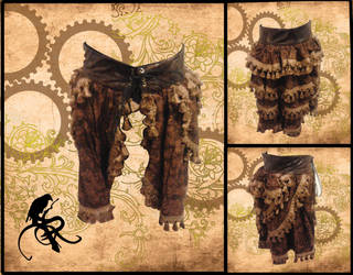 Steampunk bustle skirt