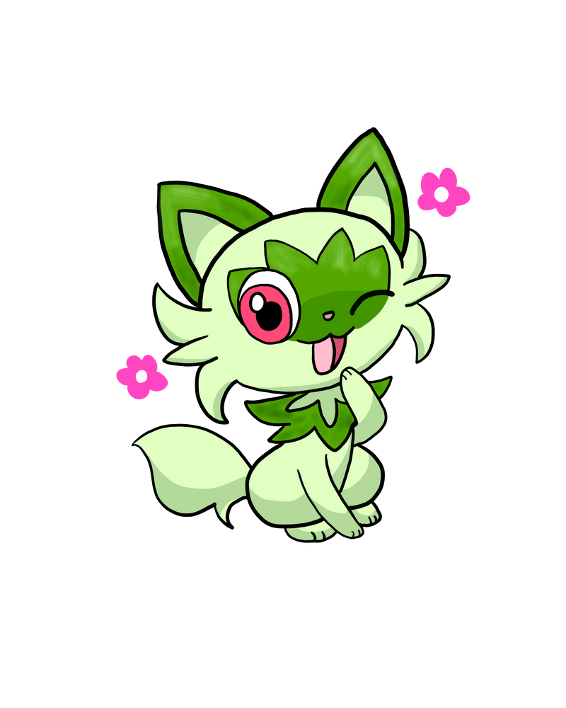 Sprigstito Sprigatito Sticker Sample by Sophie31802 on DeviantArt
