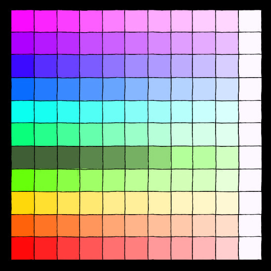 Rainbow Color Pallet